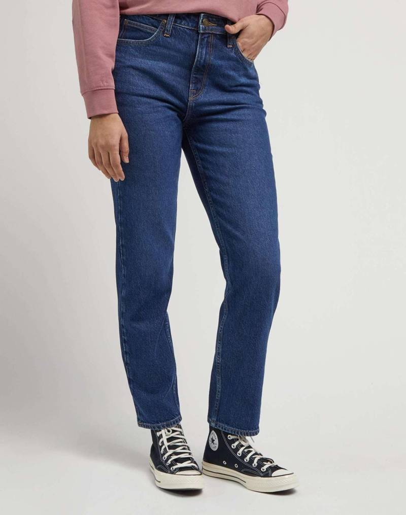 Jeans Straight Leg Carol Damen Blau L31/W25 von Lee