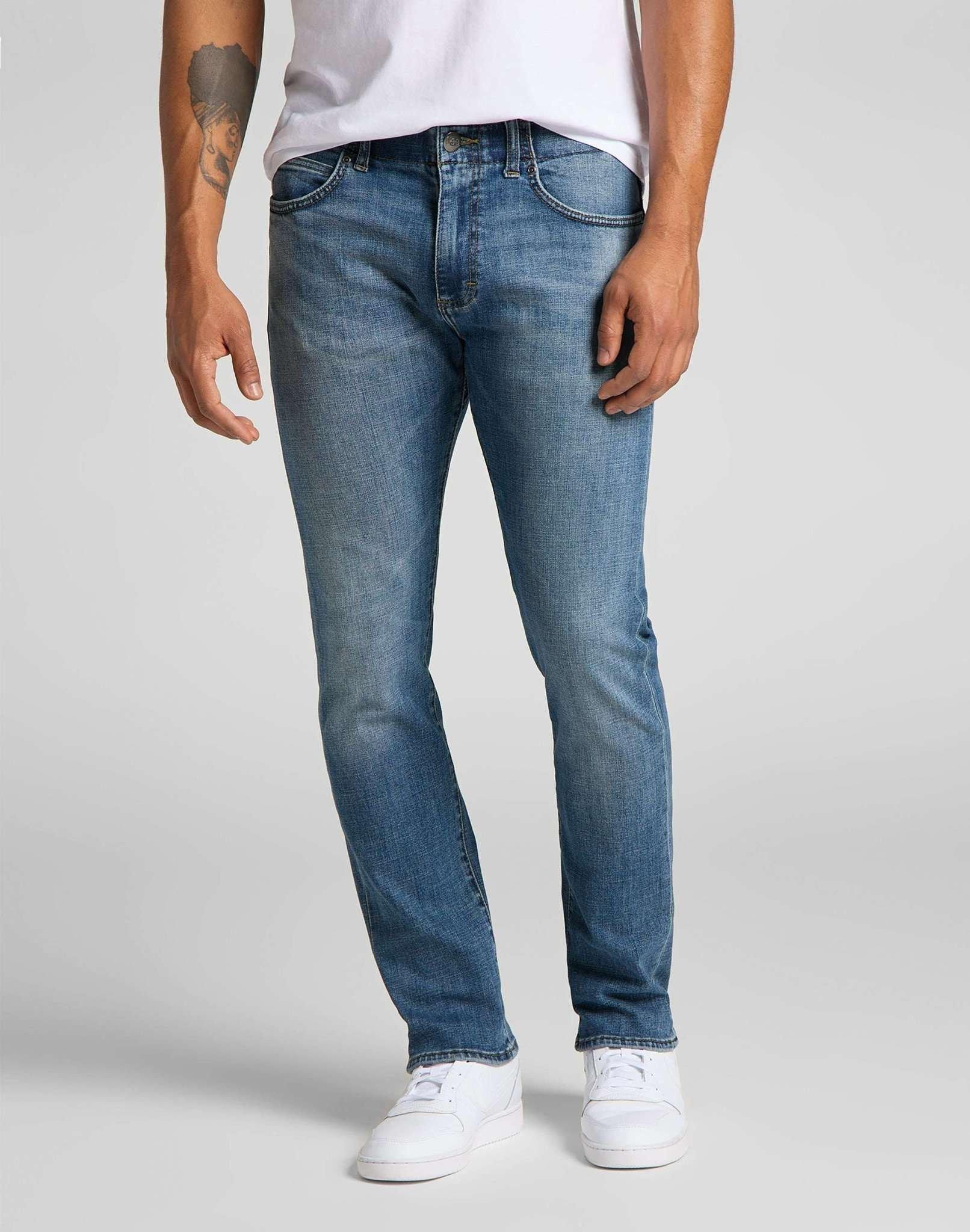 Jeans Slim Fit Mvp Herren Blau Denim L32/W29 von Lee