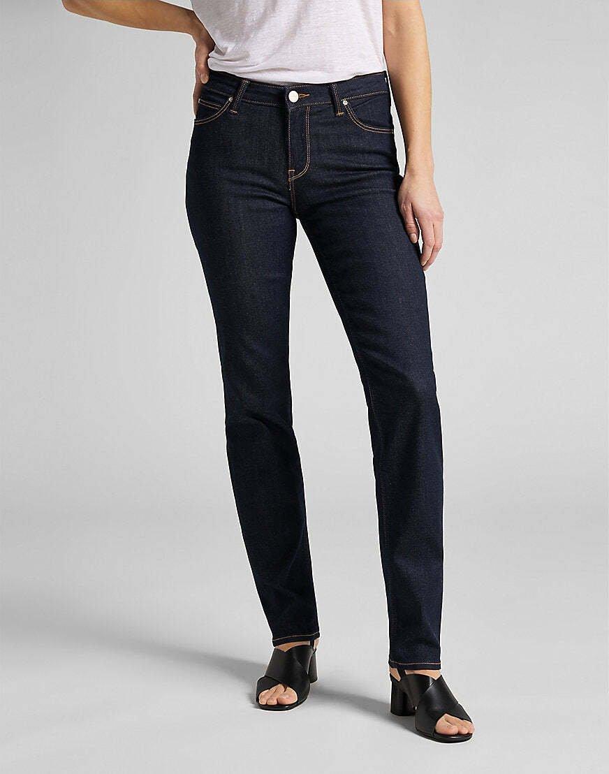 Jeans Straight Leg Marion Damen Blau Denim L33/W28 von Lee