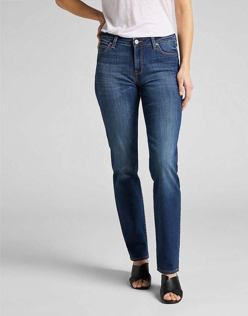 Jeans Straight Leg Marion Damen Blau Denim L33/W28 von Lee