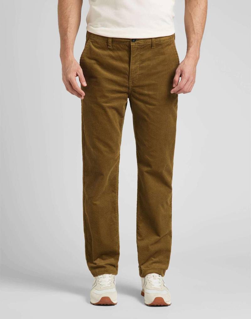 Chino Regular Damen Braun L32/W29 von Lee