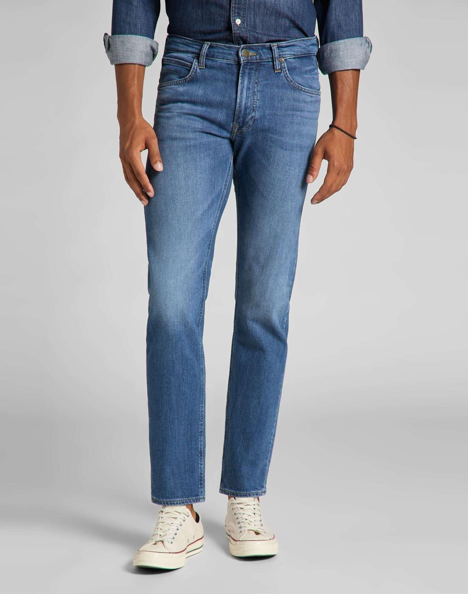 Jeans Straight Leg Daren Herren Blau Denim L30/W30 von Lee