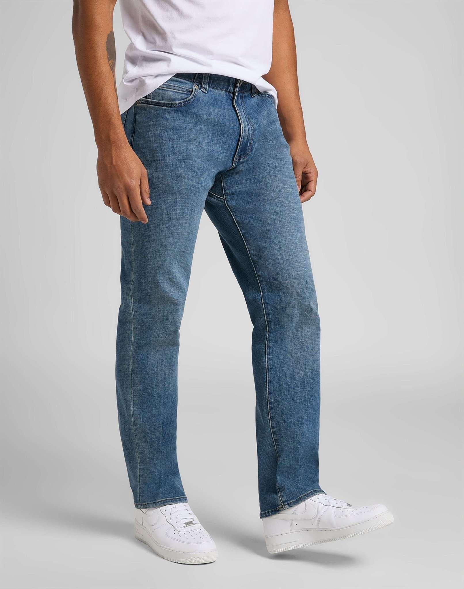Jeans Straight Leg Mvp Herren Blau Denim L30/W30 von Lee