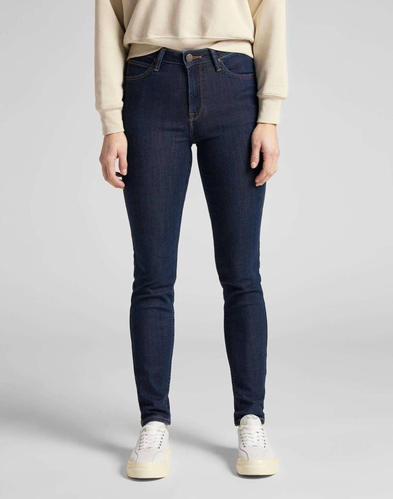 Jeans Skinny Fit Scarlett High Damen Blau Denim L31/W25 von Lee