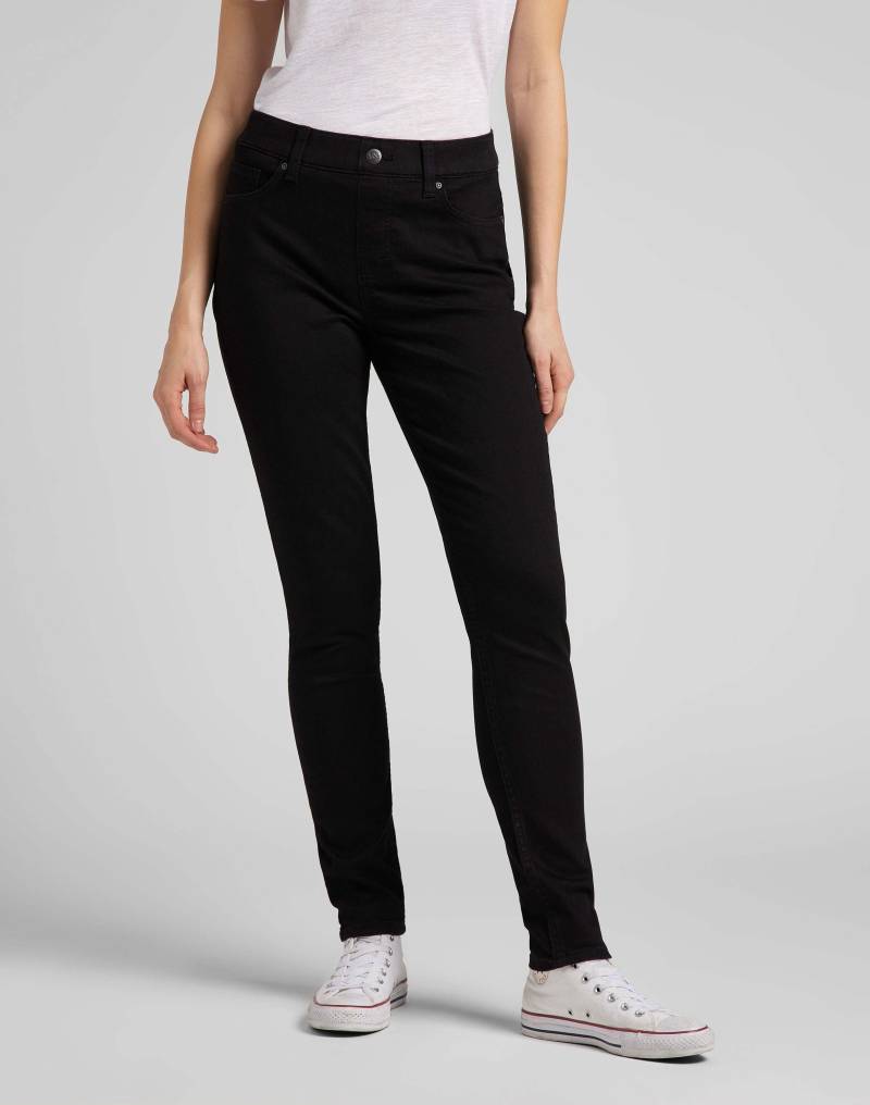 Jeans Skinny Fit Comfort Damen Schwarz L31/W27 von Lee