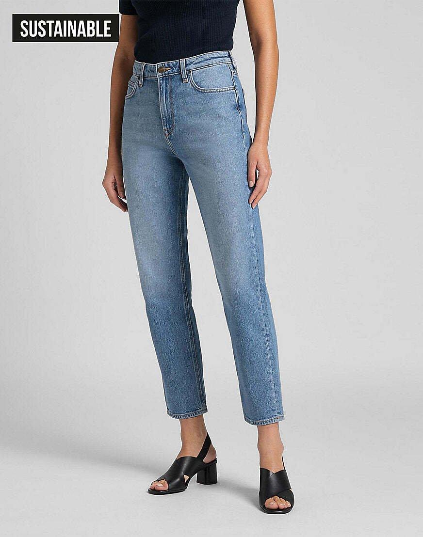 Jeans Straight Leg Carol Damen Hellblau L33/W30 von Lee