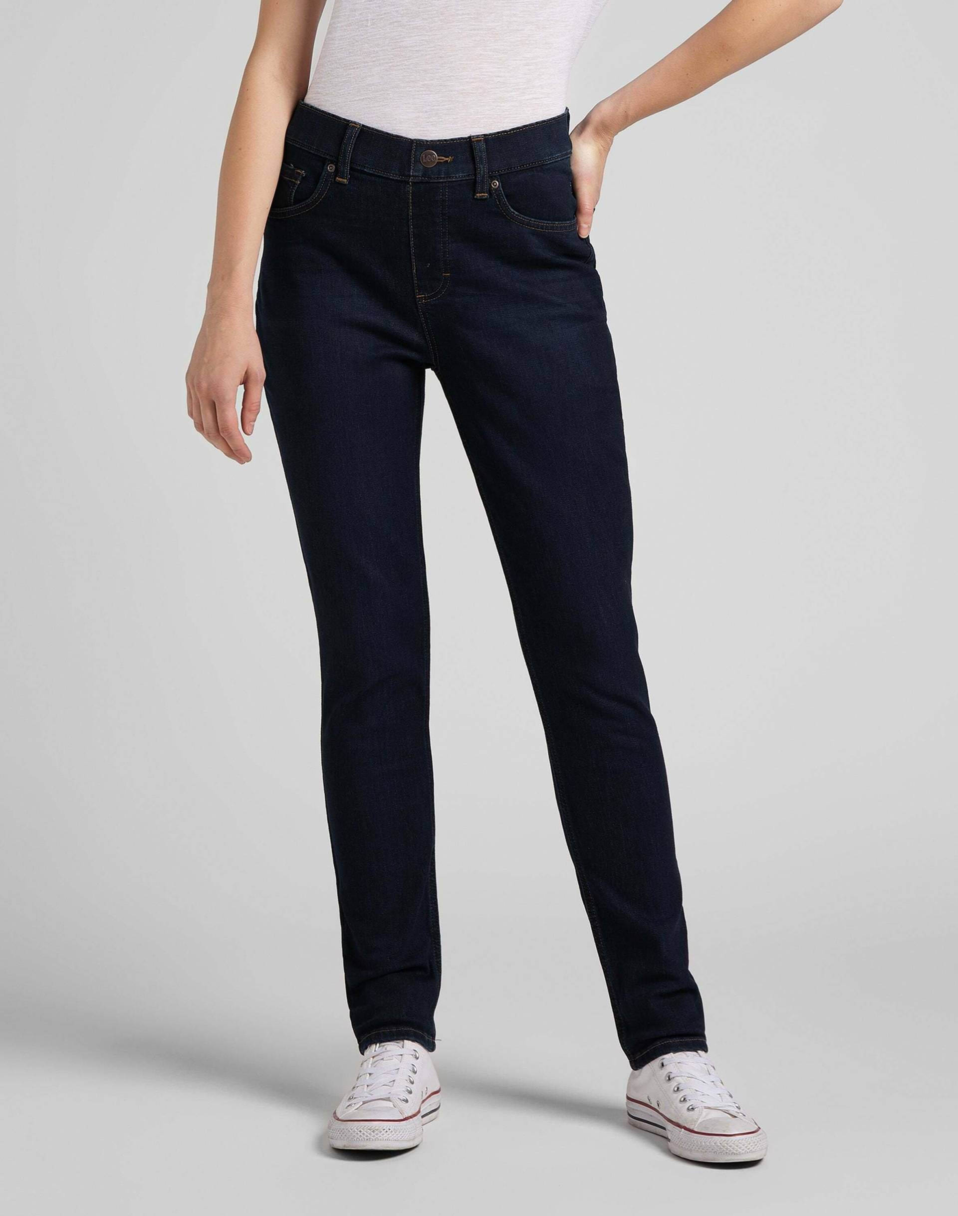 Jeans Skinny Fit Comfort Damen Marine L33/W33 von Lee