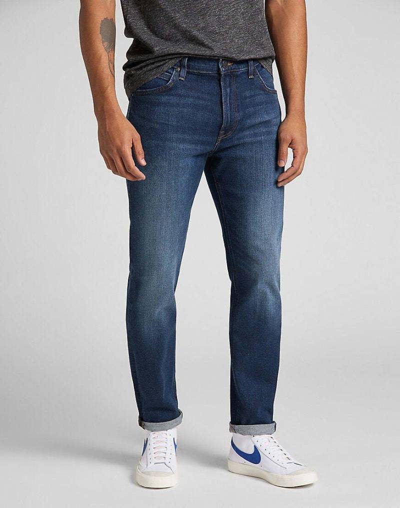 Jeans Straight Leg Austin Herren Blau Denim L34/W29 von Lee
