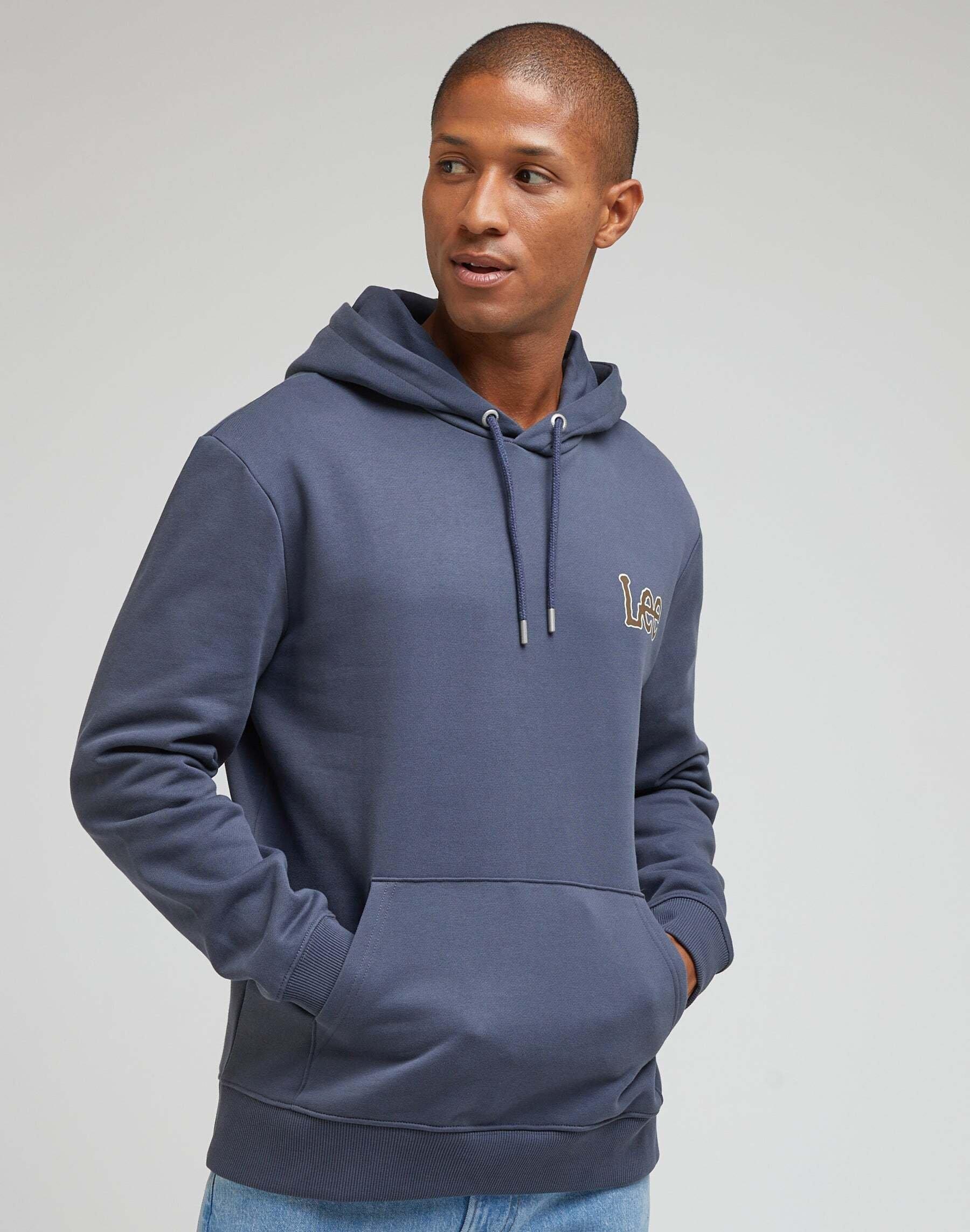 Sweatshirts Core Hoodie Herren Blau L von Lee