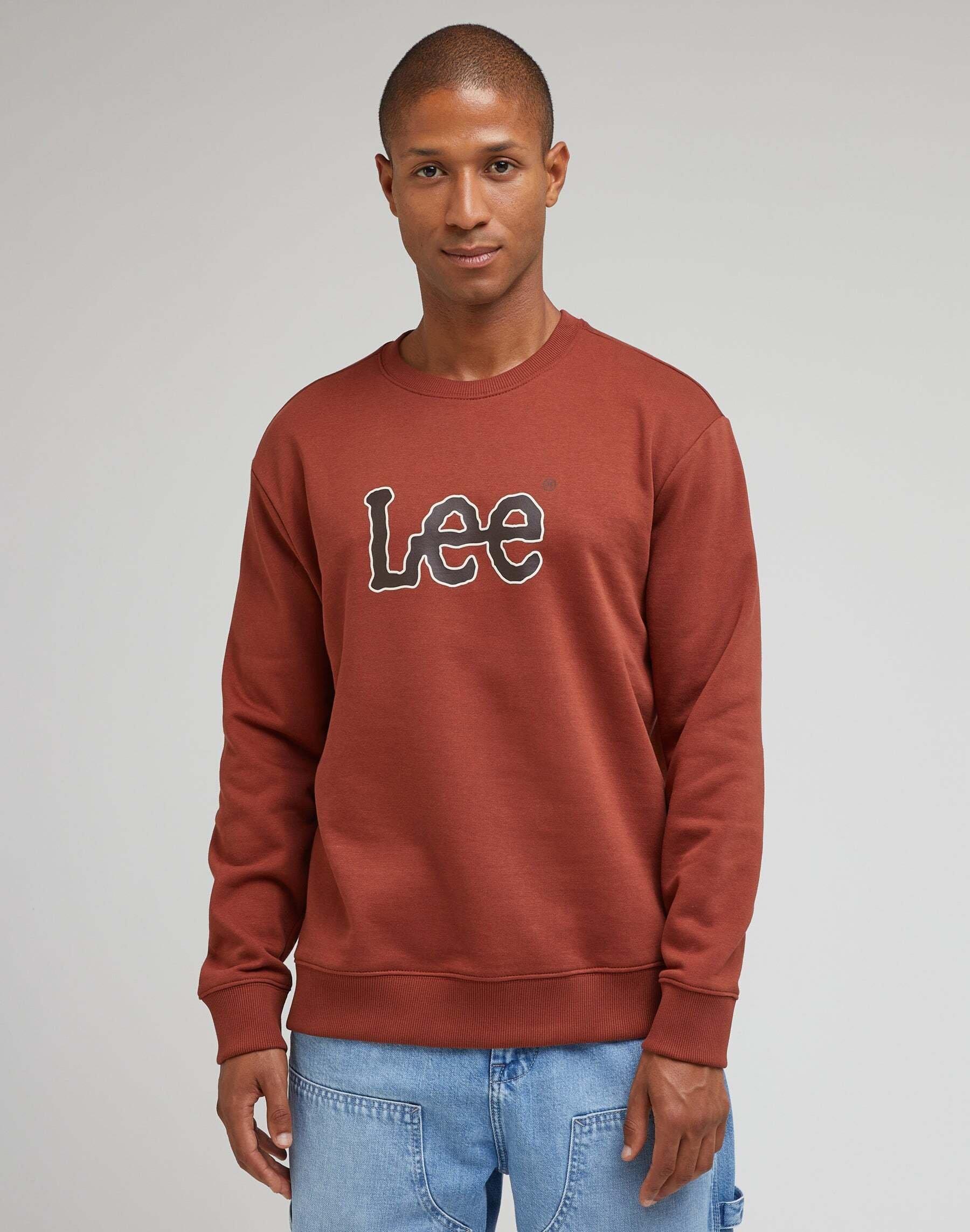 Sweatshirts Core Sweatshirt Herren Rot Bunt M von Lee