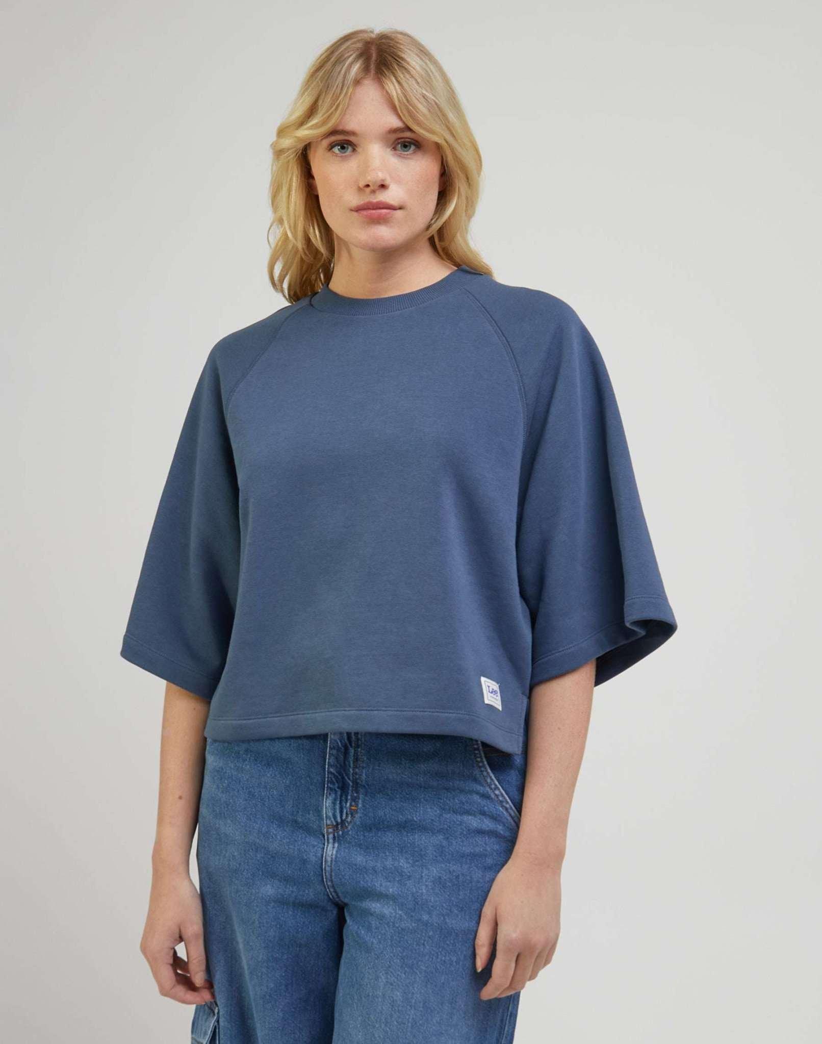 Sweatshirts Raglan Sweat Damen Blau S von Lee