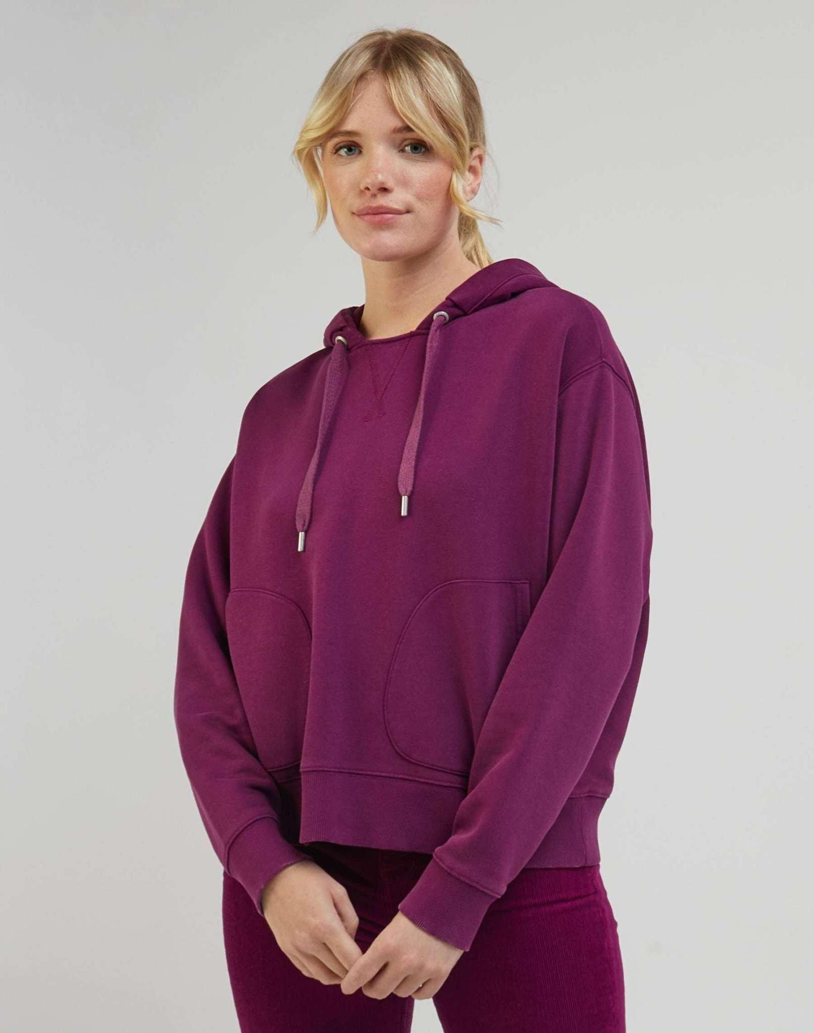 Sweatshirts Relaxed Hoodie Damen Violett XS von Lee