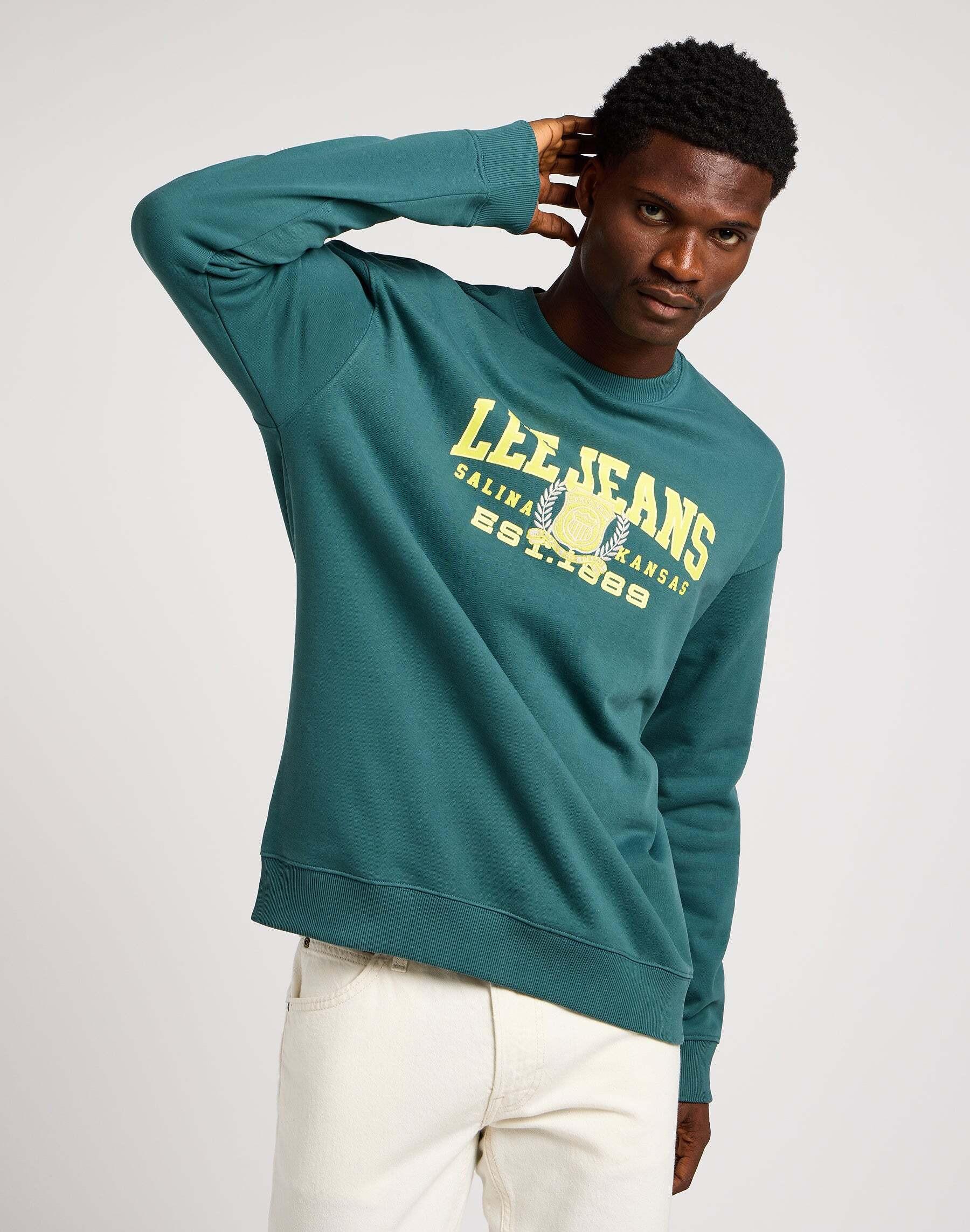 Sweatshirts Varsity Sweater Herren Grün S von Lee