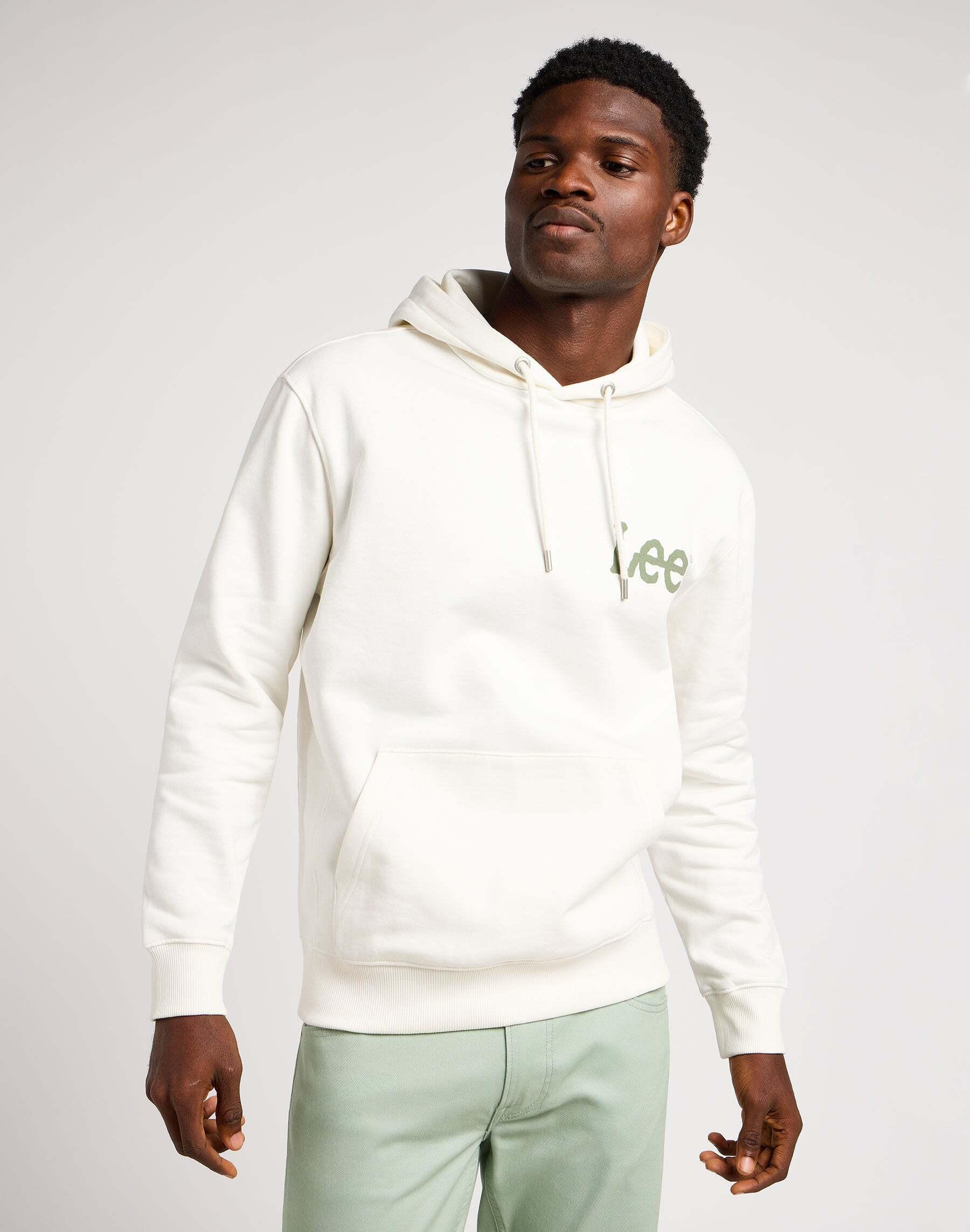 Sweatshirts Wobbly Hoodie Herren Écru M von Lee