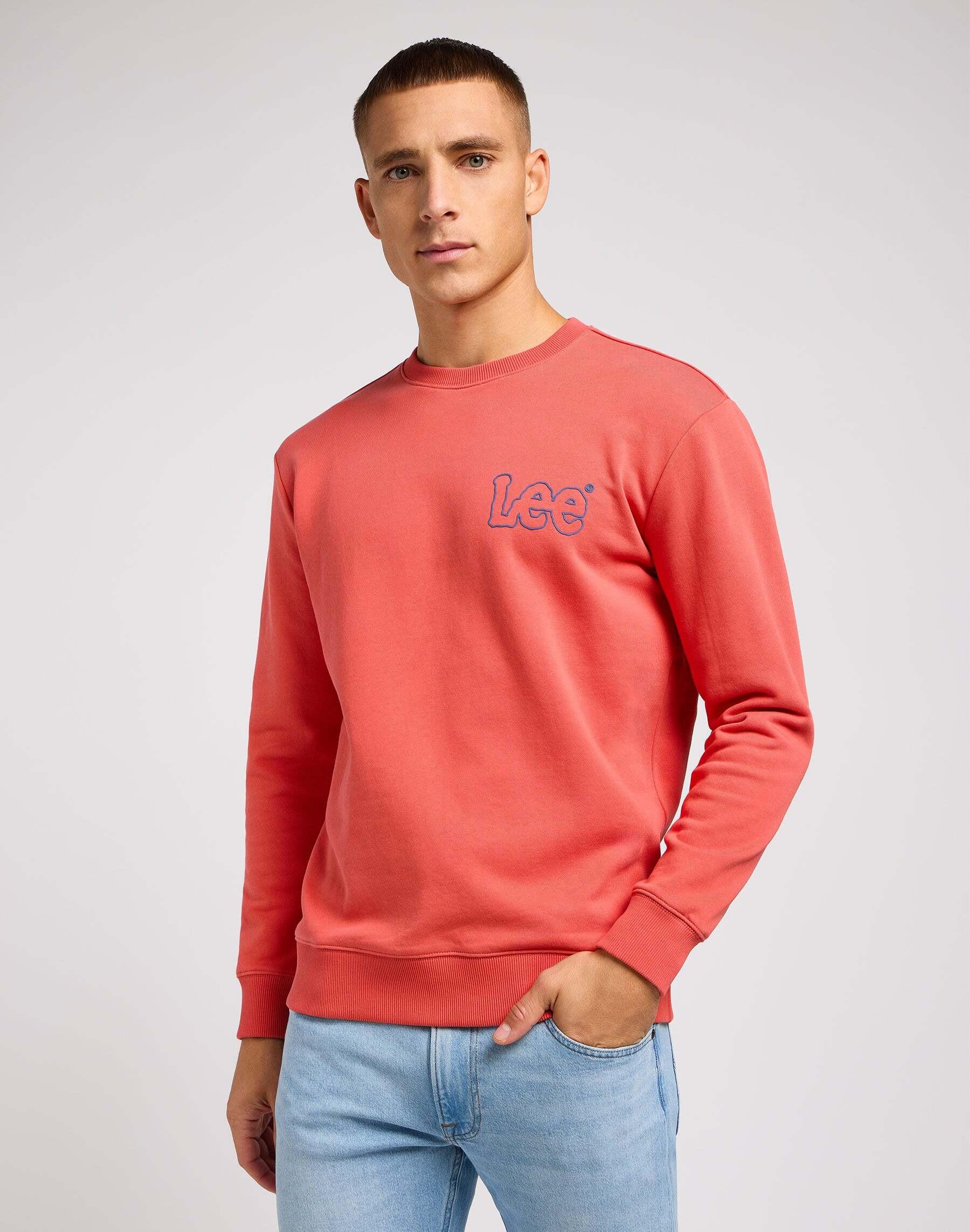 Sweatshirts Wobbly Sweater Herren Orange M von Lee