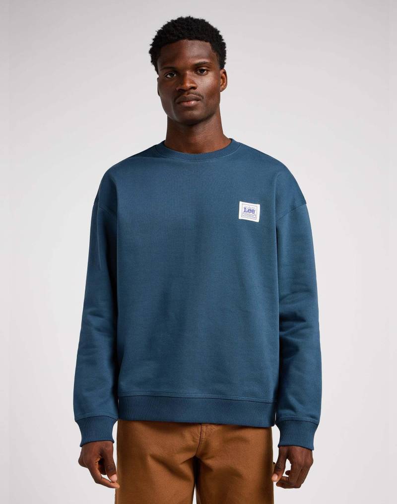 Sweatshirts Workwear Sweater Herren Blau L von Lee