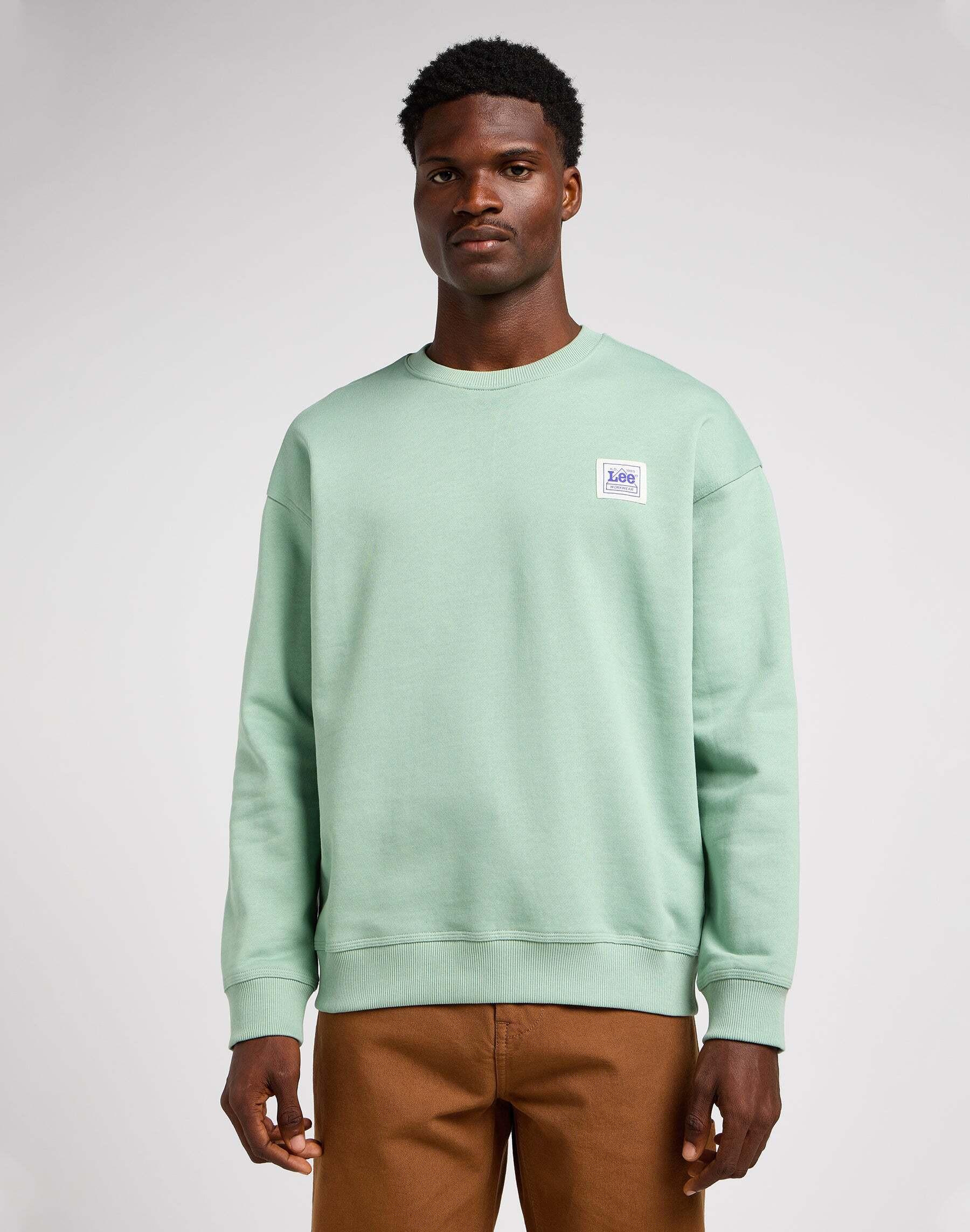 Sweatshirts Workwear Sweater Herren Hellgrün L von Lee