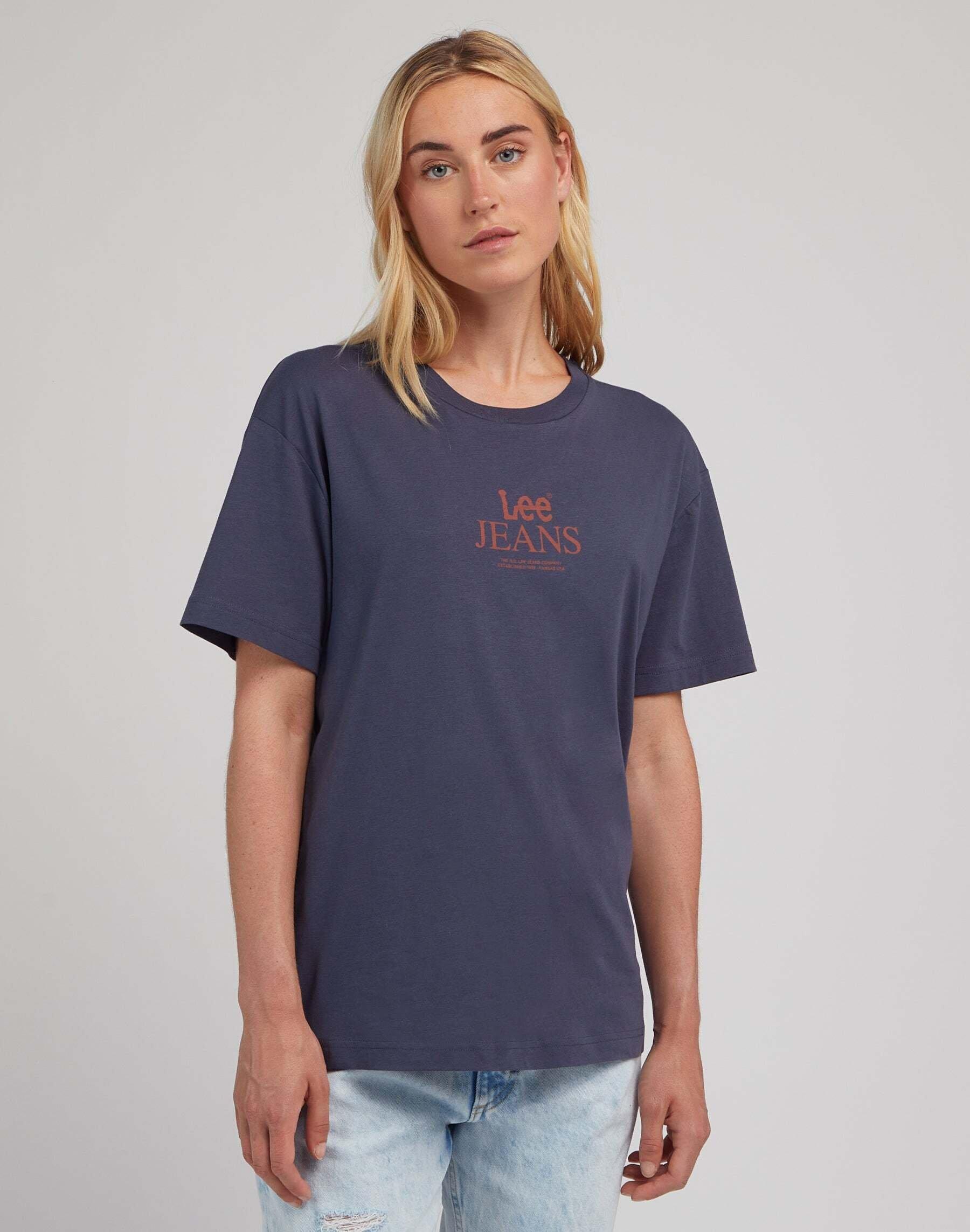 T-shirts Graphic Crewneck Damen Blau XS von Lee