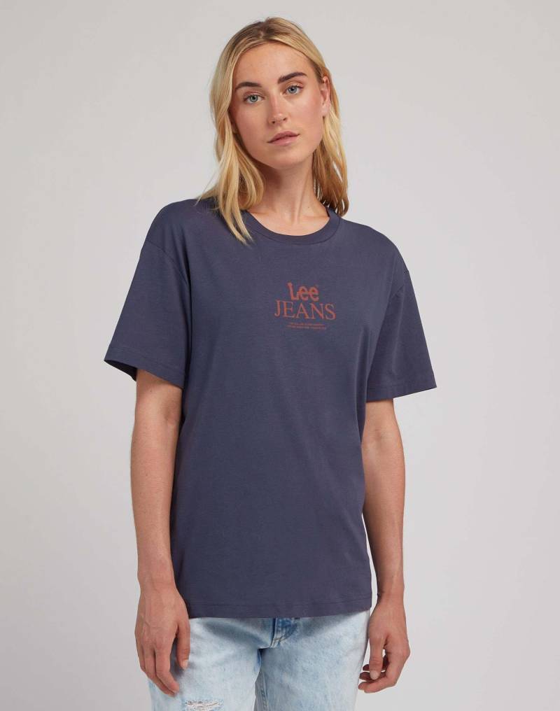T-shirts Graphic Crewneck Damen Blau XS von Lee