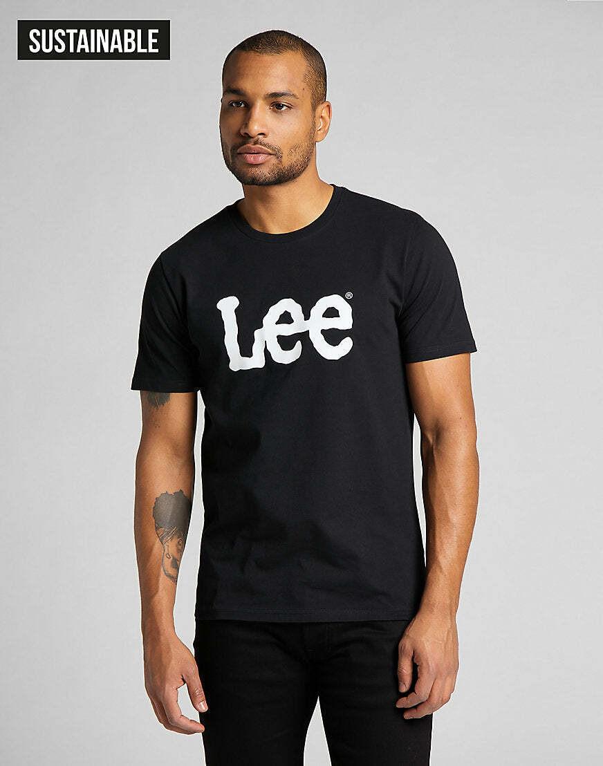 T-shirt Wobbly Logo Herren Schwarz XXL von Lee