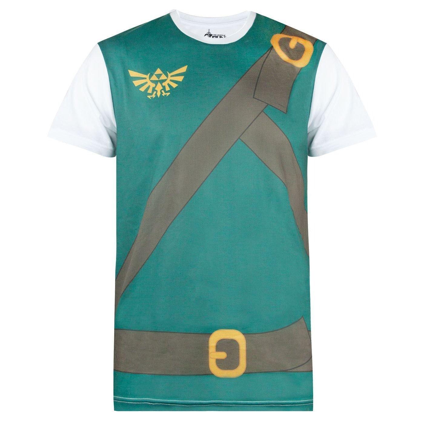 Klassisches Kostüm Cosplay T-shirt Herren Weiss Bedruckt XL von Legend Of Zelda