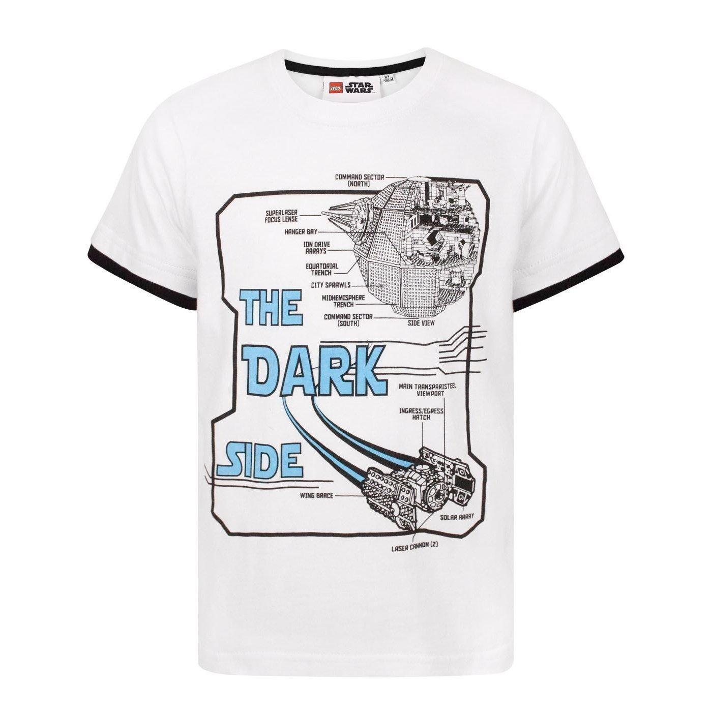 The Dark Side T-shirt Jungen Weiss Bedruckt 128 von LEGO