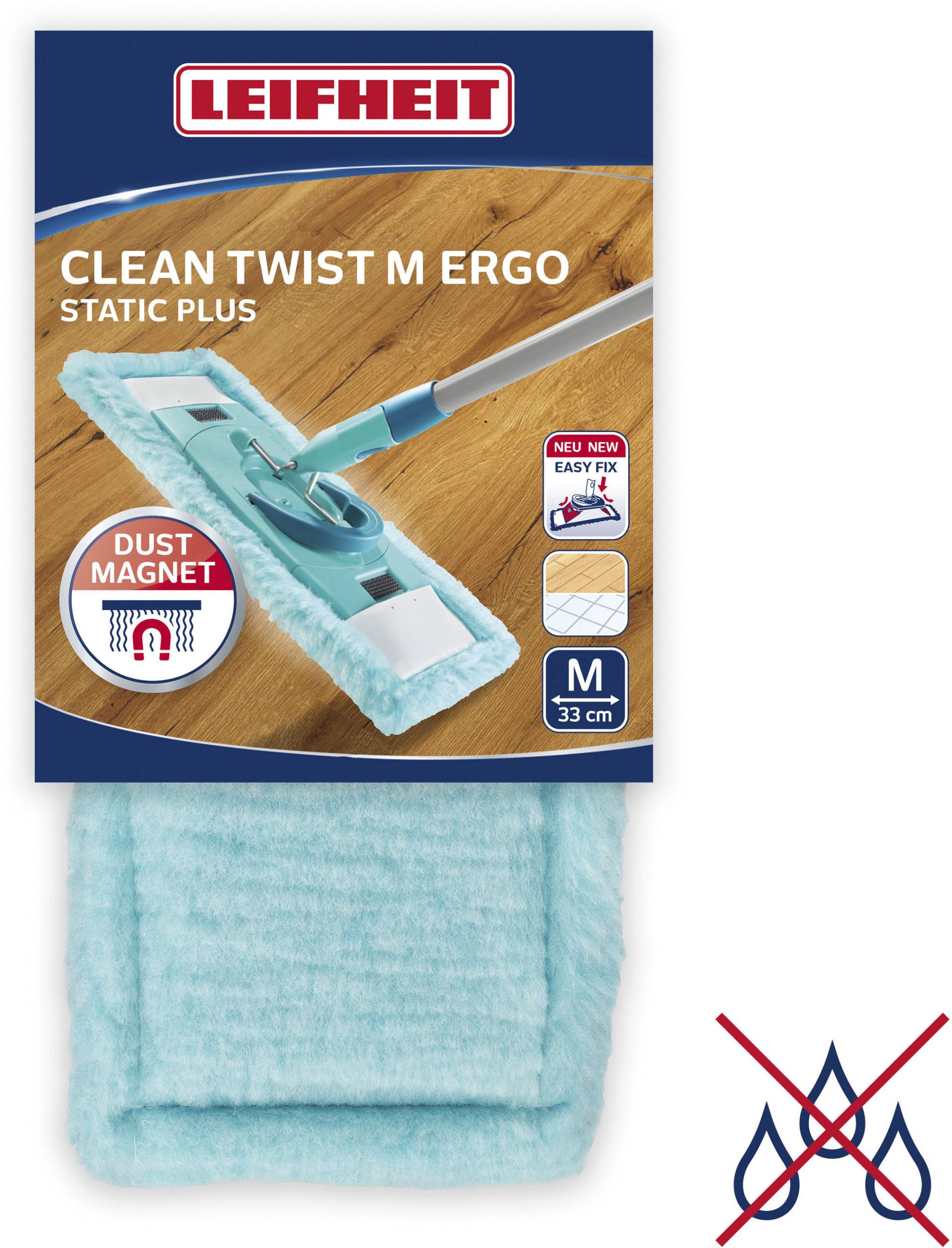 Leifheit Wischbezug »CLEAN TWIST M Ergo static pl.«, Mikrofaser, 4 cmx14 cm, (1 St.) von Leifheit