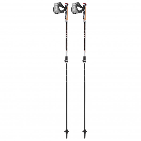 Leki - Instructor Lite - Nordic Walking Stöcke Gr 100-125 cm grau/rot von Leki
