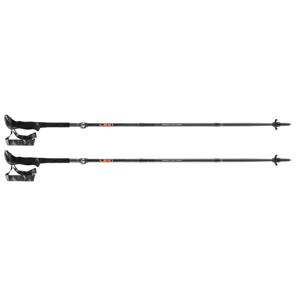 Leki - Makalu FX.One Carbon - Trekkingstöcke Gr 110 cm;125 cm;130 cm schwarz/orange von Leki