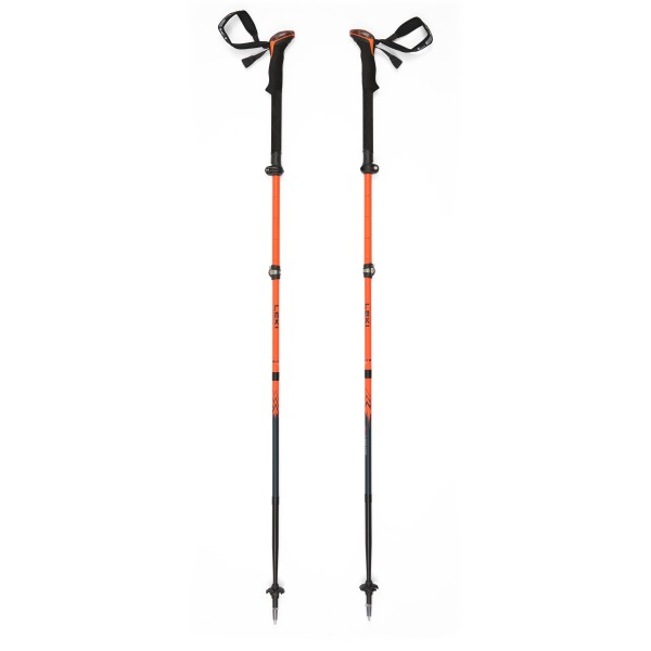 Leki - Sherpa FX Carbon Strong - Trekkingstöcke Gr 120-140 cm orange/blau von Leki