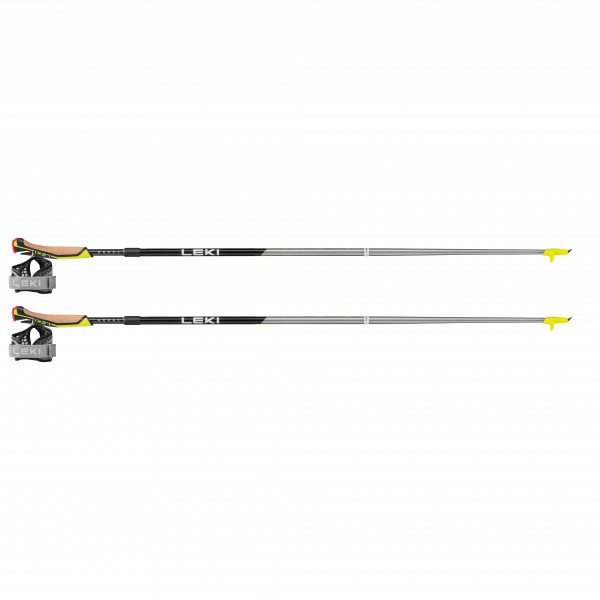 Leki - Speed Pacer Vario - Nordic Walking Stöcke Gr 100-110 cm;105-115 cm;110-120 cm;115-125 cm;120-130 cm grau/gelb von Leki