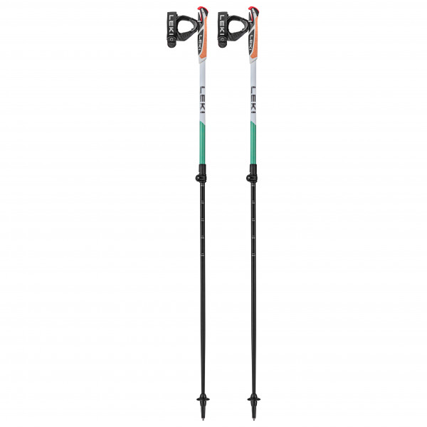 Leki - Spin Shark SL - Nordic Walking Stöcke Gr 100-130 cm weiß/grau von Leki