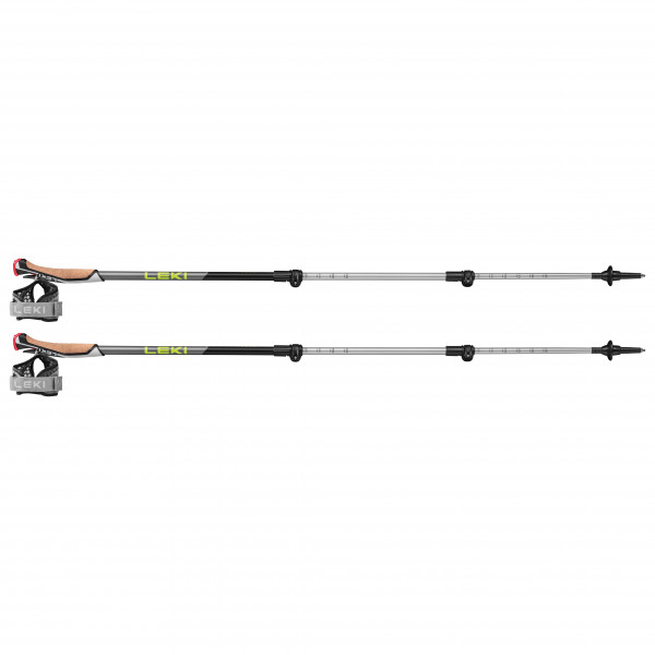 Leki - Traveller Alu - Nordic Walking Stöcke Gr 90 - 130 cm schwarz/gelb von Leki