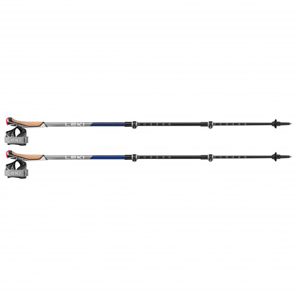 Leki - Traveller Carbon - Nordic Walking Stöcke Gr 90-130 cm blau/weiß von Leki