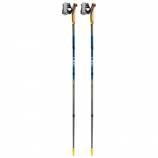 Leki - Traveller FX.One Carbon - Nordic Walking Stöcke Gr 115 cm;120 cm;125 cm;130 cm grau/gelb von Leki