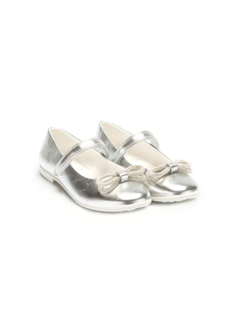 Lelli Kelly Serena bow-detail ballerina shoes - Silver von Lelli Kelly