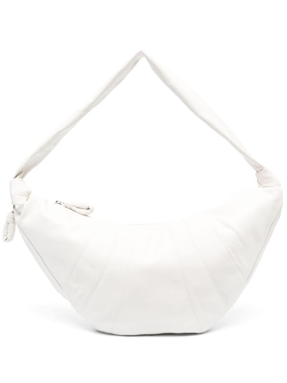 LEMAIRE Croissant leather shoulder bag - White von LEMAIRE