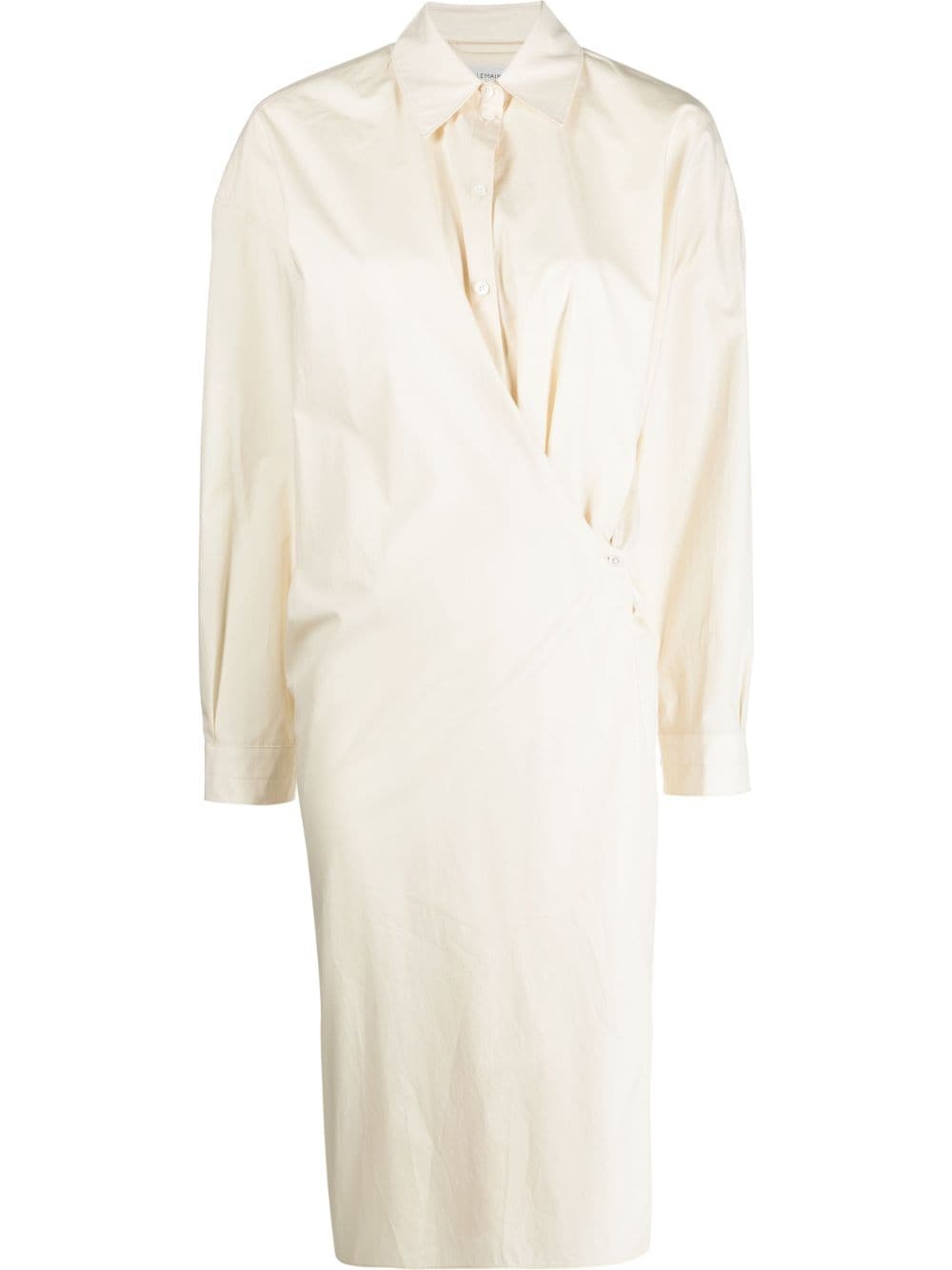 LEMAIRE Twisted cotton shirt dress - Neutrals von LEMAIRE