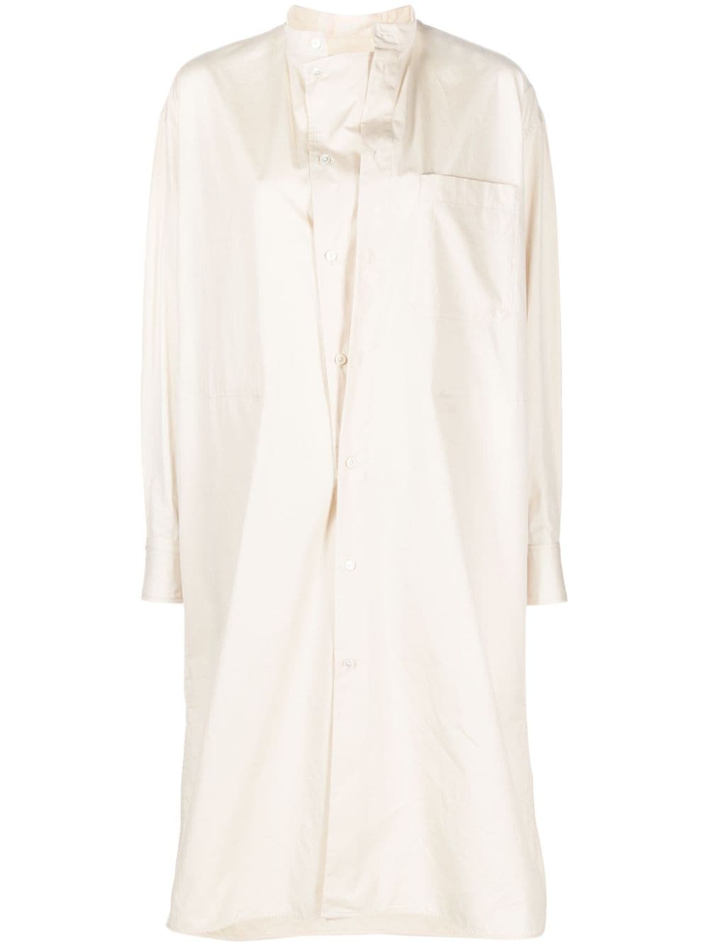 LEMAIRE band-collar cotton shirtdress - Neutrals von LEMAIRE