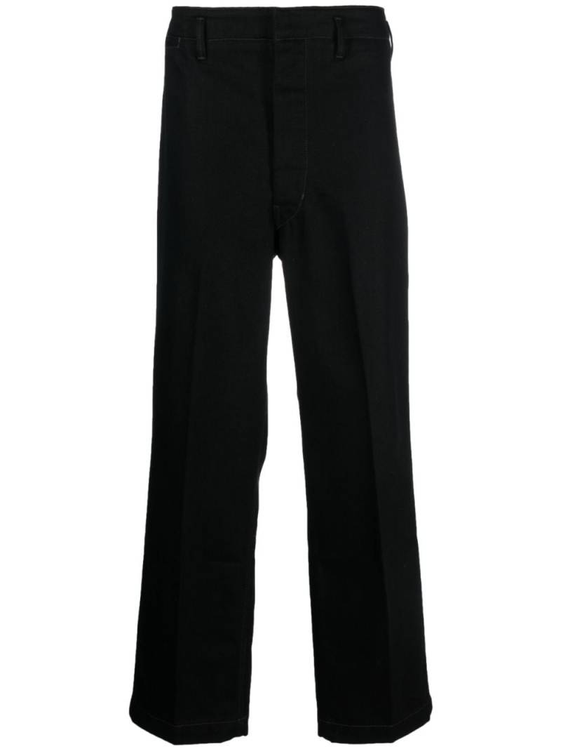 LEMAIRE belted straight-leg jeans - Black von LEMAIRE