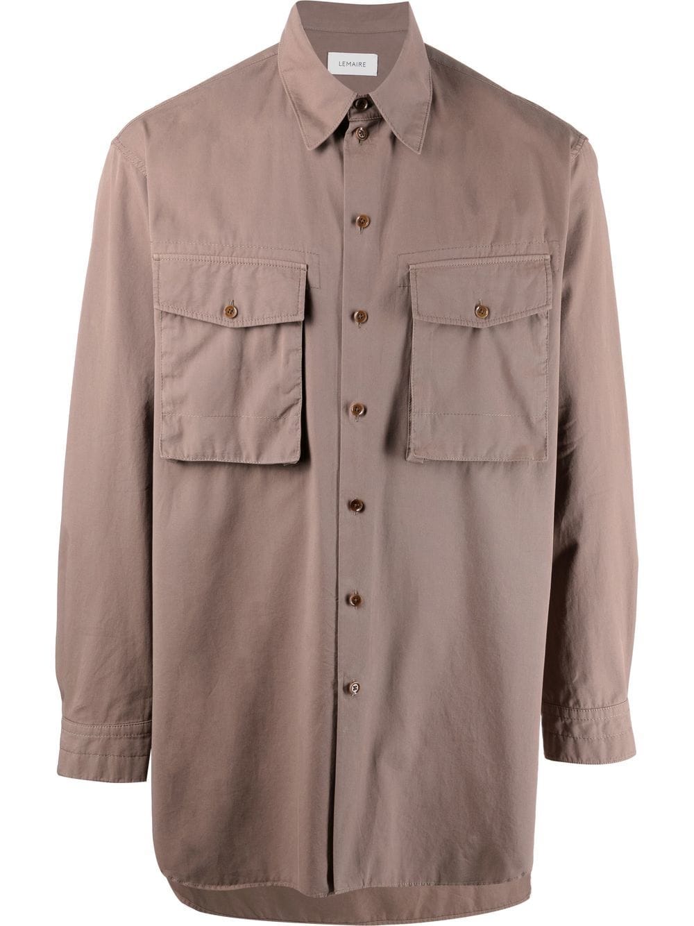 LEMAIRE chest-pocket shirt - Brown von LEMAIRE