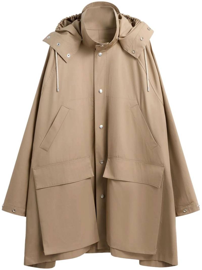 LEMAIRE hooded parka coat - Neutrals von LEMAIRE