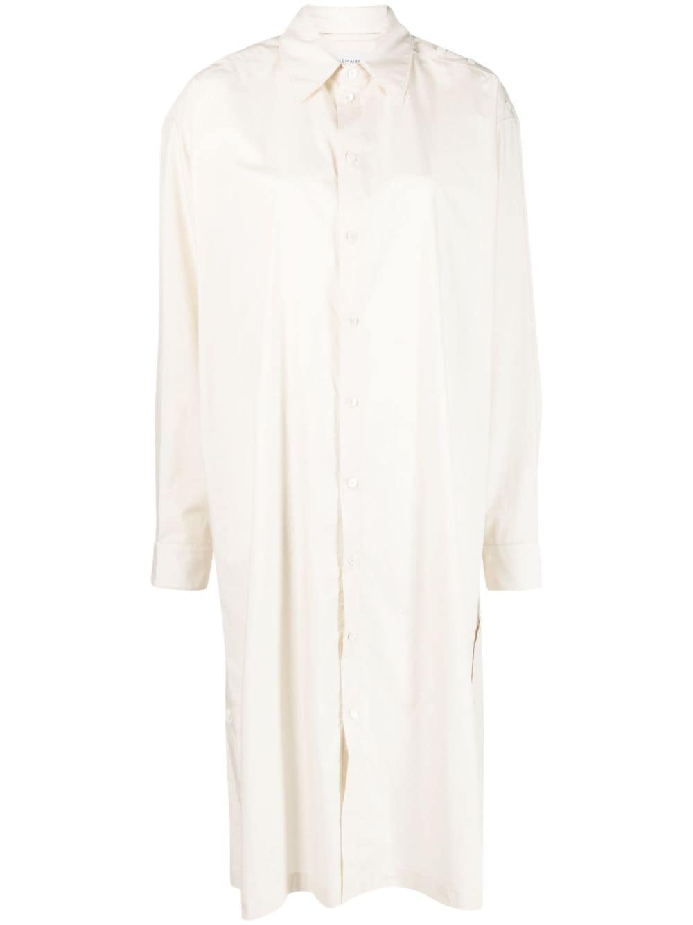LEMAIRE long-sleeve cotton shirt dress - Neutrals von LEMAIRE