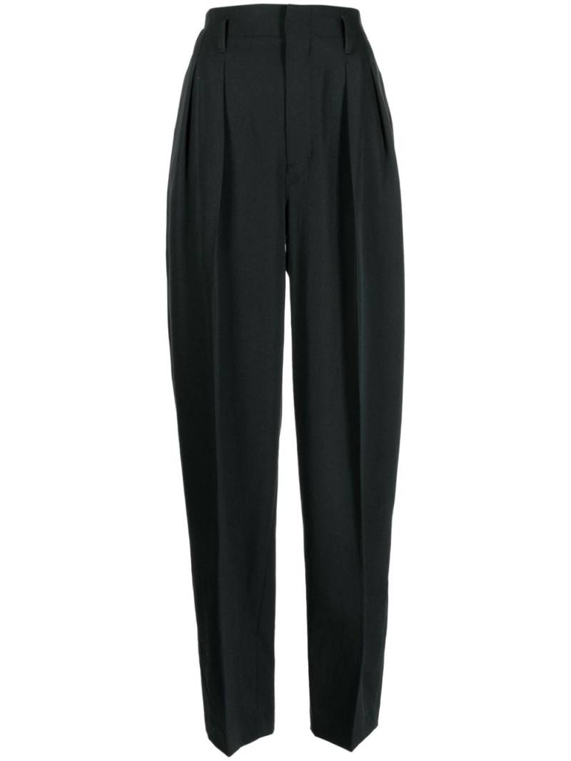 LEMAIRE pleated-waist virgin-wool trousers - Green von LEMAIRE