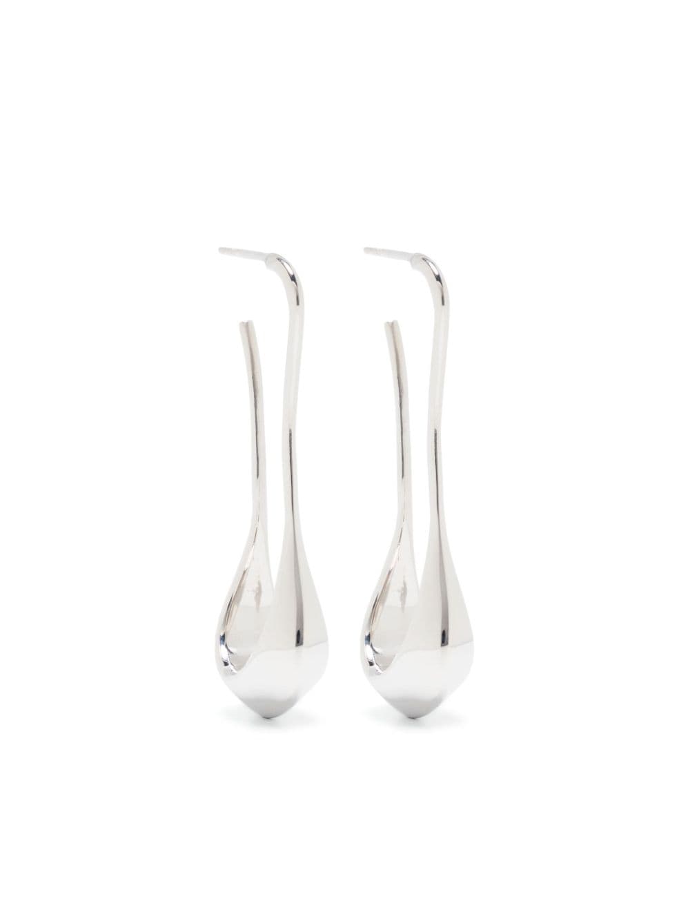 LEMAIRE polished drop earrings - Silver von LEMAIRE
