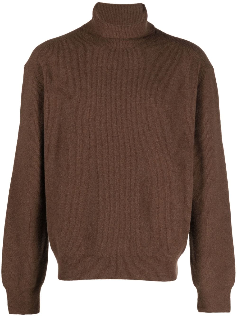 LEMAIRE ribbed roll-neck jumper - Brown von LEMAIRE