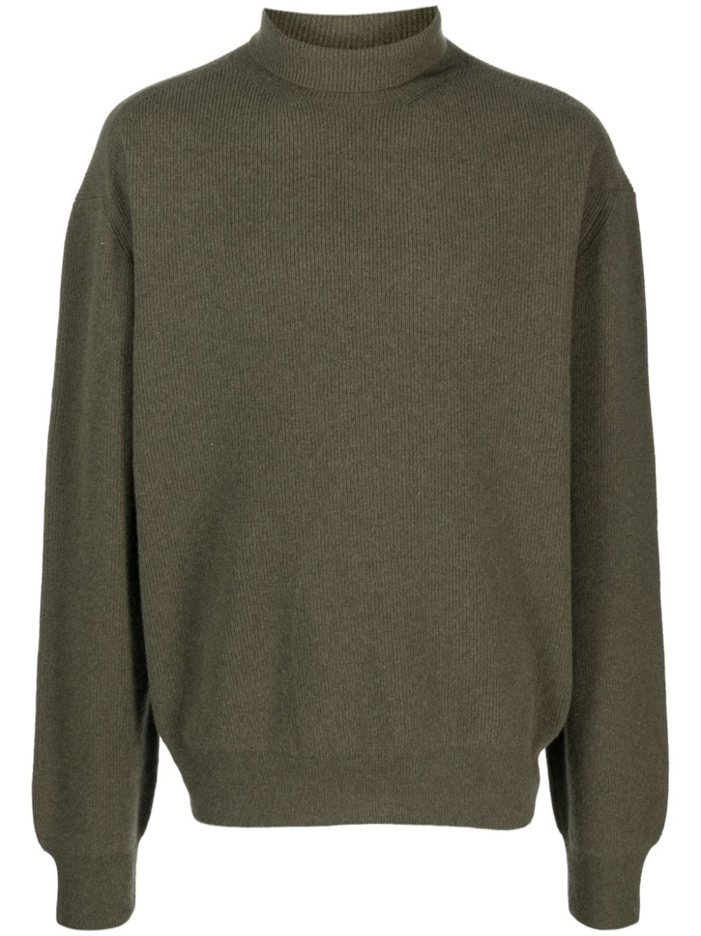 LEMAIRE ribbed roll-neck jumper - Green von LEMAIRE
