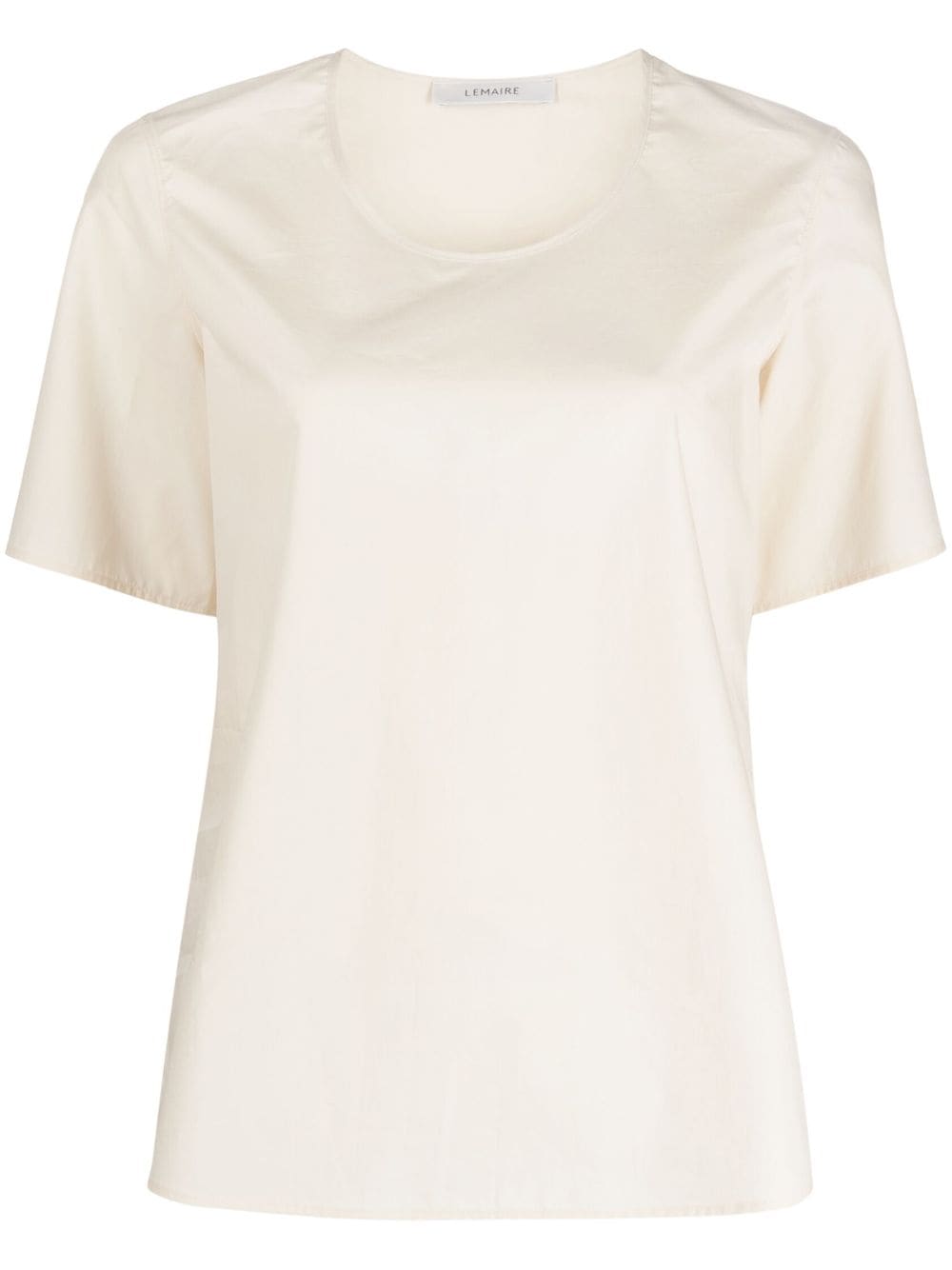 LEMAIRE round-neck short-sleeve top - Neutrals von LEMAIRE