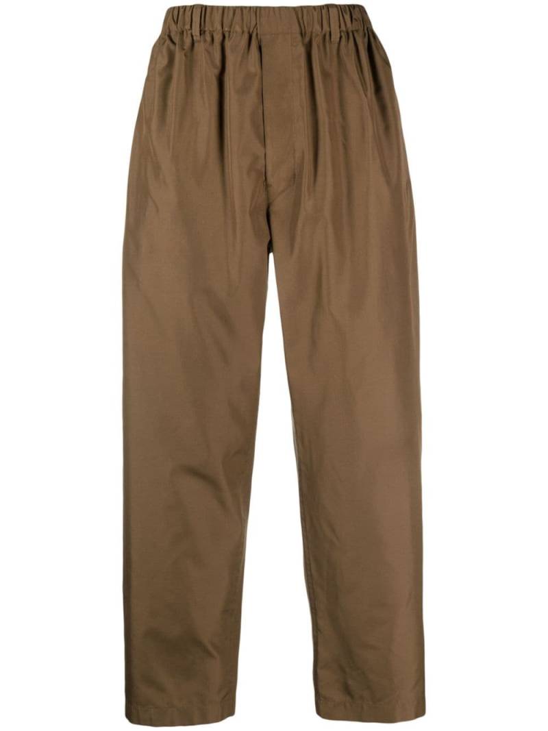 LEMAIRE wide-leg silk trousers - Brown von LEMAIRE