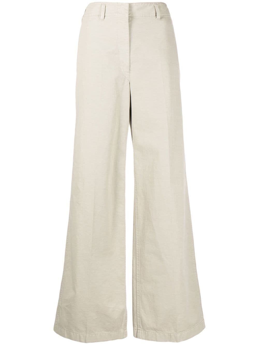 LEMAIRE wide-leg tailored trousers - Brown von LEMAIRE